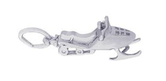 Sterling Silver Snowmobile Charm