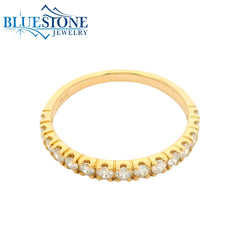 14K Yellow Gold Diamond Ring- Size 7