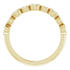 14K Yellow 1/2 CTW Lab-Grown Diamond Anniversary Band