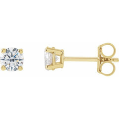 14K Yellow 3/4 CTW Lab-Grown Diamond Earrings