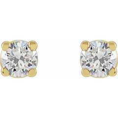 14K Yellow 1/3 CTW Lab-Grown Diamond Earrings