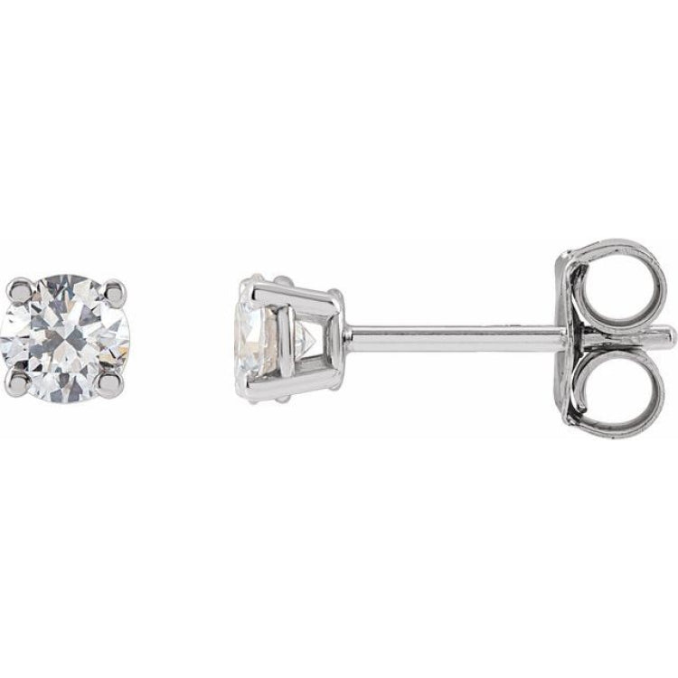 14K White 1/3 CTW Lab-Grown Diamond Earrings