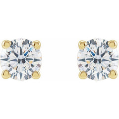 14K Yellow 3/4 CTW Lab-Grown Diamond Earrings