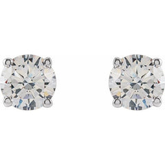 14K White 3/4 CTW Lab-Grown Diamond Earrings
