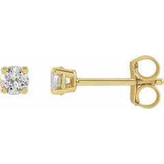 14K Yellow 1/5 CTW Lab-Grown Diamond Earrings