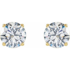 14K Yellow 2 1/2 CTW Lab-Grown Diamond Earrings