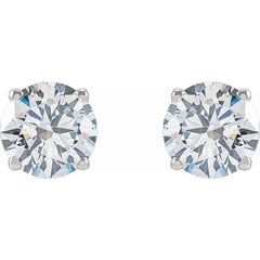 14K White 2 1/2 CTW Lab-Grown Diamond Earrings