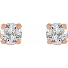 14K Rose 3 CTW Lab-Grown Diamond Earrings