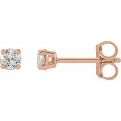 14K Rose 3 CTW Lab-Grown Diamond Earrings