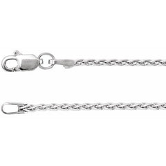 Sterling Silver 1.5 mm Wheat 18" Chain