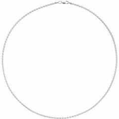 Sterling Silver 2.25 mm Wheat 20" Chain