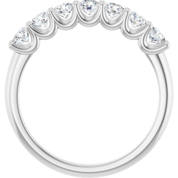 Platinum 5/8 CTW Lab-Grown Diamond Anniversary Band