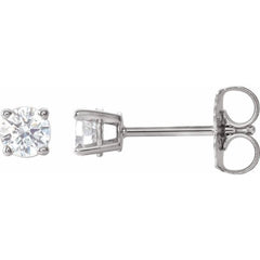 14K White 1/3 CTW Natural Diamond Earrings