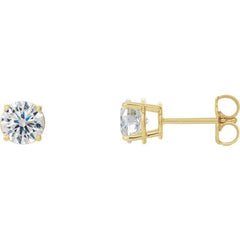 14K Yellow 1/3 CTW Natural Diamond Earrings