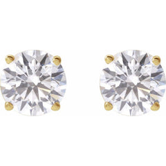 14K Yellow 2 1/2 CTW Lab-Grown Diamond Earrings