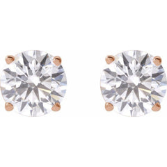 14K Rose 2  1/2 CTW Lab-Grown Diamond Earrings