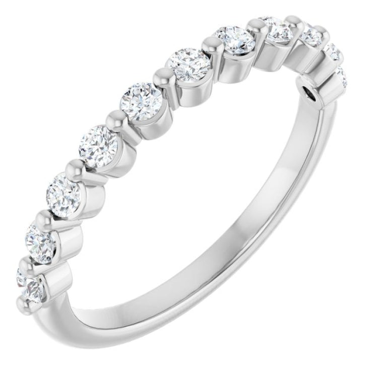 Platinum 1/3 CTW Lab-Grown Diamond Anniversary Band