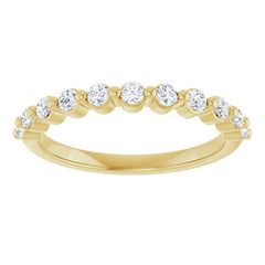 14K Yellow 1/2 CTW Lab-Grown Diamond Anniversary Band