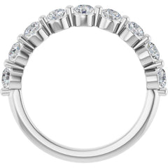 Platinum 9/10 CTW Lab-Grown Diamond Anniversary Band