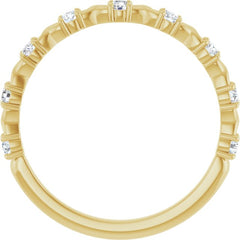 14K Yellow 1/4 CTW Lab-Grown Diamond Anniversary Band