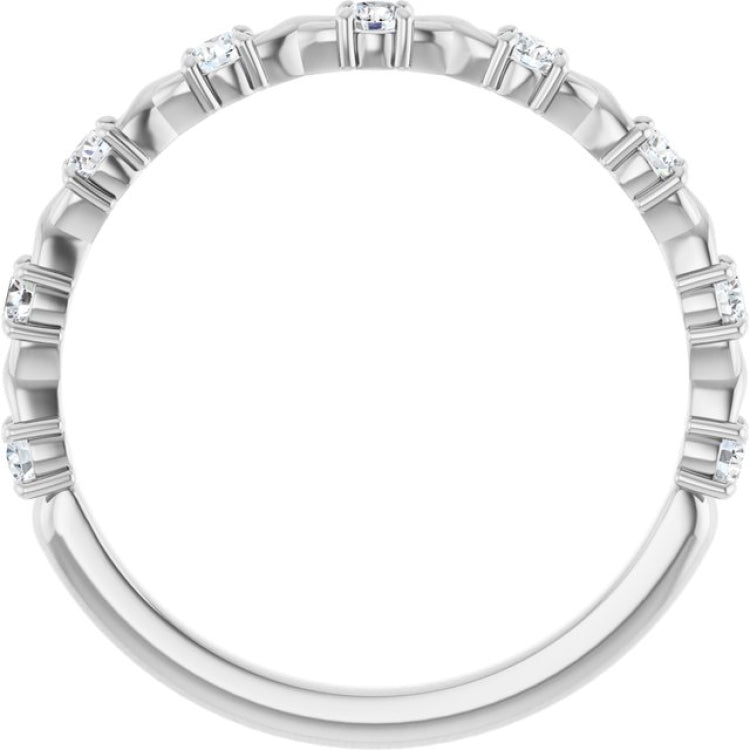 Platinum 1/4 CTW Lab-Grown Diamond Anniversary Band