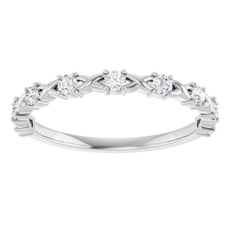 Platinum 1/4 CTW Lab-Grown Diamond Anniversary Band
