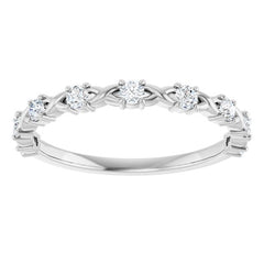 Platinum 1/4 CTW Lab-Grown Diamond Anniversary Band