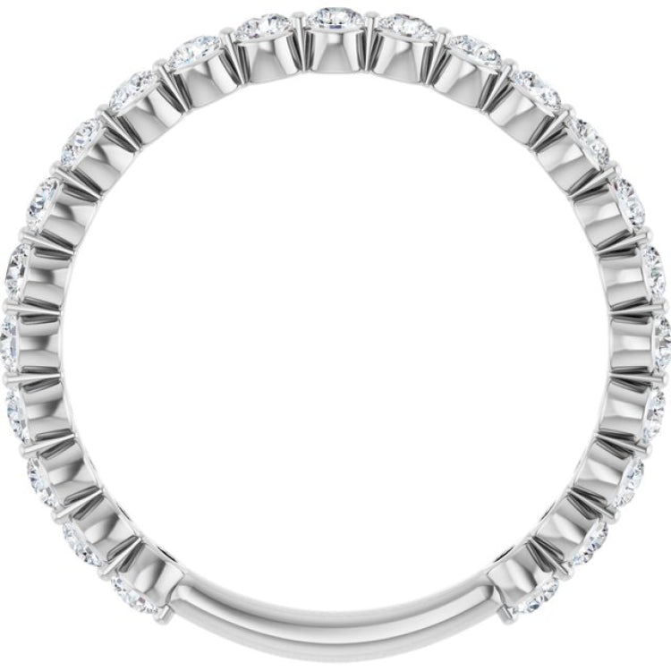 Platinum 3/4 CTW Lab-Grown Diamond Anniversary Band