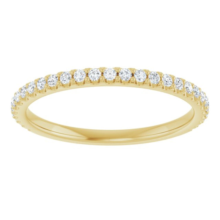 14K Yellow 1/4 CTW Lab-Grown Diamond Anniversary Band