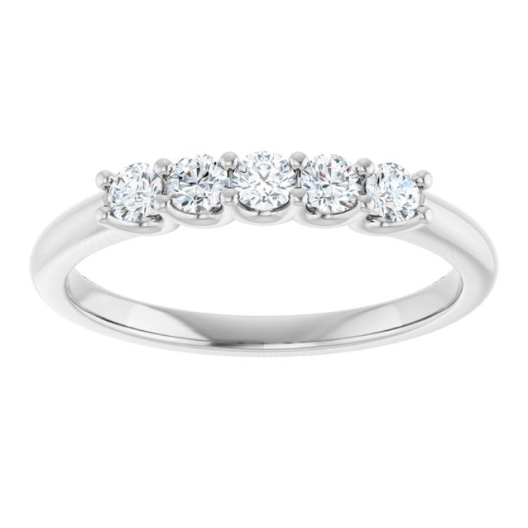 Platinum 1/3 CTW Lab-Grown Diamond Anniversary Band