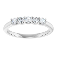 Platinum 1/3 CTW Lab-Grown Diamond Anniversary Band