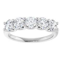 Platinum 1 1/3 CTW Lab-Grown Diamond Anniversary Band