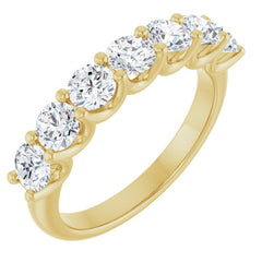14K Yellow 1 1/3 CTW Lab-Grown Diamond Anniversary Band