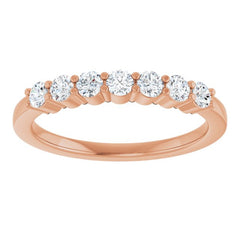 14K Rose 5/8 CTW Lab-Grown Diamond Anniversary Band