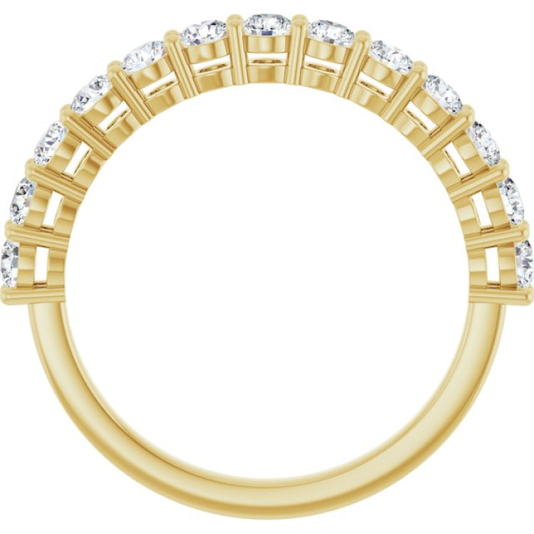 14K Yellow 3/8 CTW Lab-Grown Diamond Anniversary Band