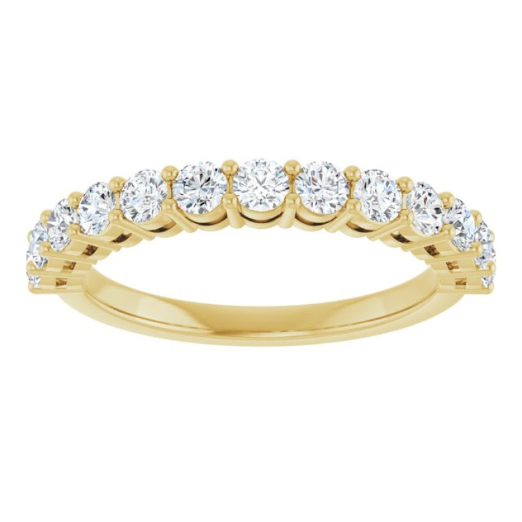 14K Yellow 3/8 CTW Lab-Grown Diamond Anniversary Band