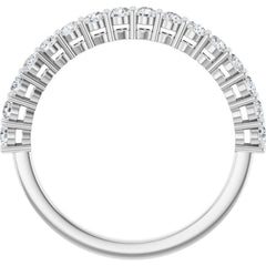 Platinum 1/2 CTW Lab-Grown Diamond Anniversary Band