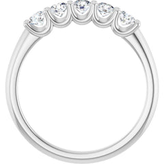 Platinum 1/2 CTW Lab-Grown Diamond Anniversary Band