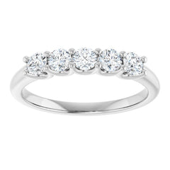 Platinum 1/2 CTW Lab-Grown Diamond Anniversary Band