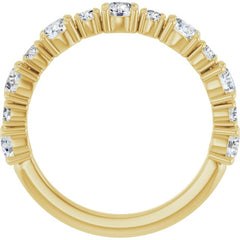 14K Yellow 3.4 mm Round Anniversary Band Mounting