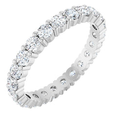 14K White 1 3/8 CTW Lab-Grown Diamond Eternity Band Size 7