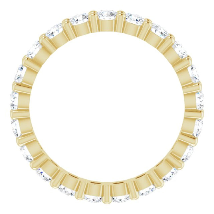 14K Yellow 1 1/4 CTW Lab-Grown Diamond Eternity Band Size 5