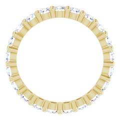 14K Yellow 1 1/4 CTW Lab-Grown Diamond Eternity Band Size 5