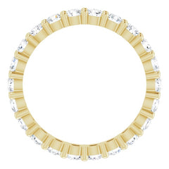 14K Yellow 1 1/3 CTW Lab-Grown Diamond Eternity Band Size 6