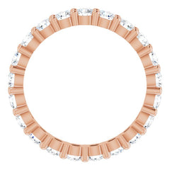 14K Rose 1 1/4 CTW Lab-Grown Diamond Eternity Band Size 5