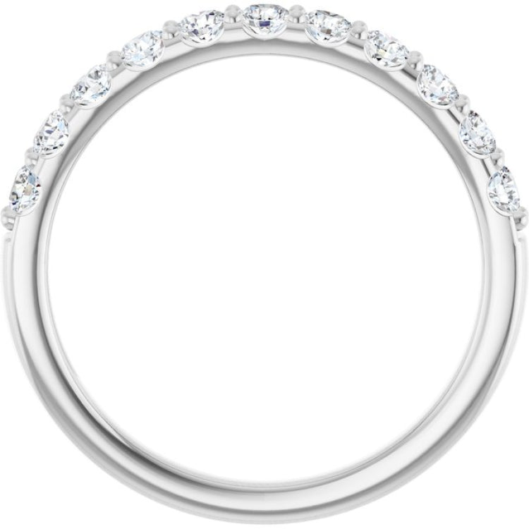 Platinum 1/2 CTW Lab-Grown Diamond Anniversary Band