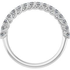 Platinum 7/8 CTW Natural Diamond Anniversary  Band