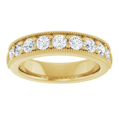 14K Yellow 3/4 CTW Lab-Grown Diamond Anniversary Band