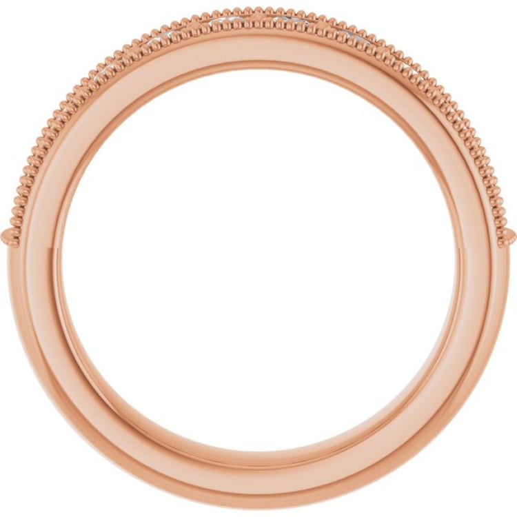 14K Rose 5/8 CTW Lab-Grown Diamond Anniversary Band