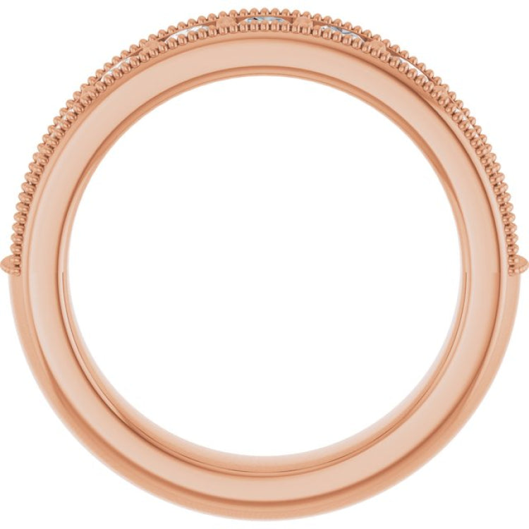 14K Rose 3/4 CTW Lab-Grown Diamond Anniversary Band